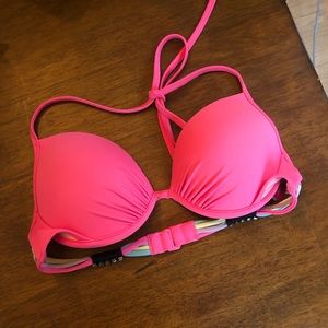 Victoria secret hot pink bikini top